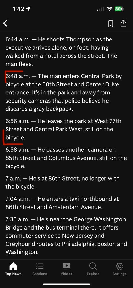 Screen shot of the time with time in Central Park demarcated. 