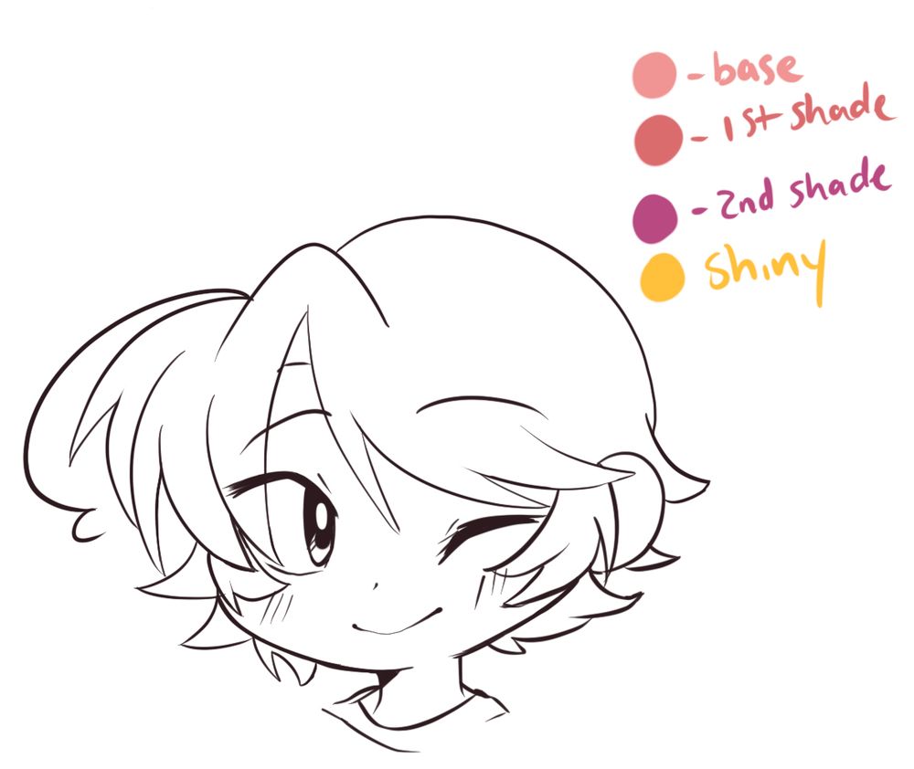 Base of West

To the side it shows the colors I use for coloring him