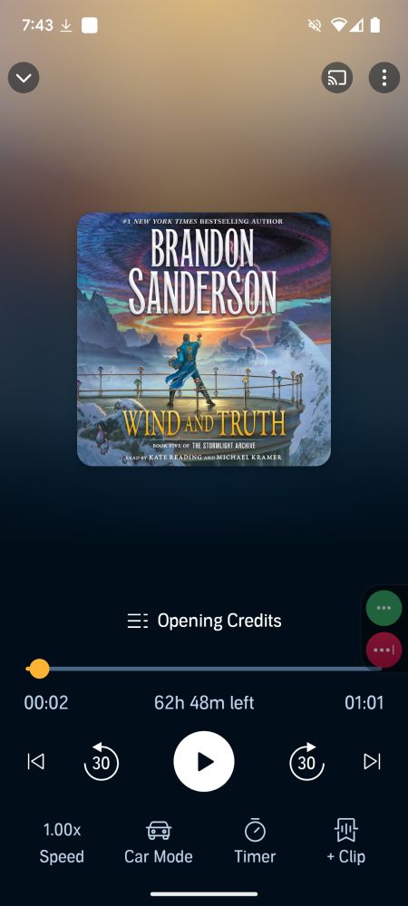 The cover of Brandon Sanderson's latest book, Wind and Truth.