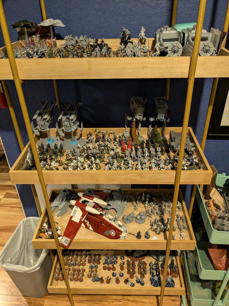 Painted figures for the game Star Wars Legion.