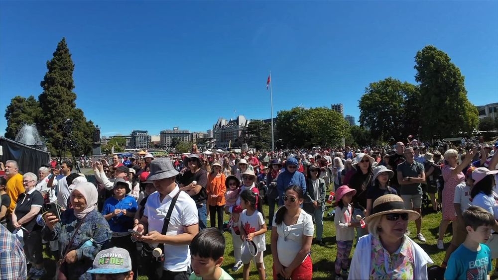 Canada Day celebrations in Victoria draw thousands downtown