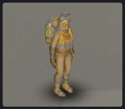 Project Zomboid survivor dressed in makeshift garments and equipment entirely made out of tarp and duct tape