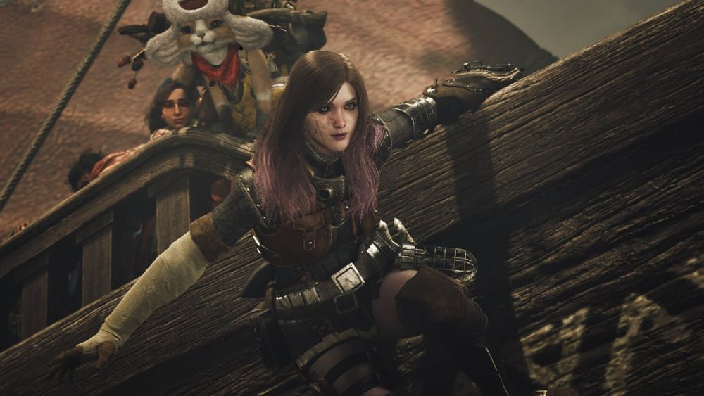 The main character from Monster Hunter: Wilds customized to look like this user :)