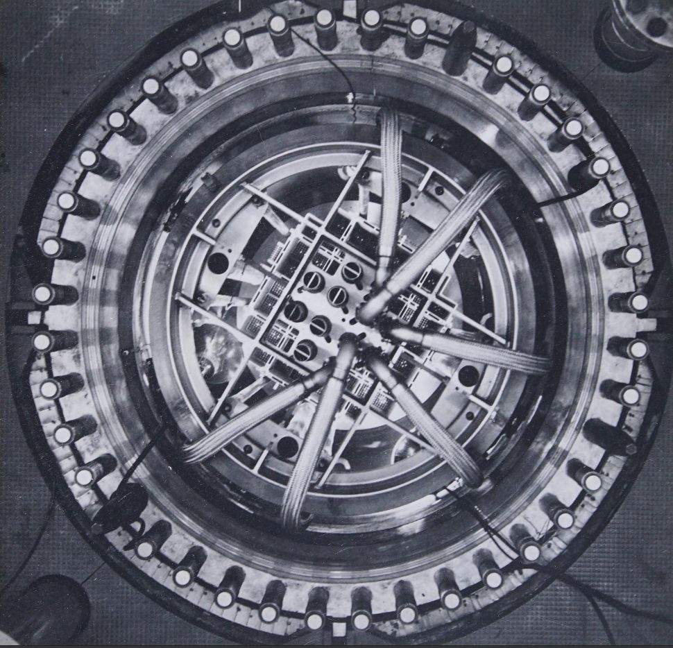 Looking into the BORAX-5 nuclear reactor core