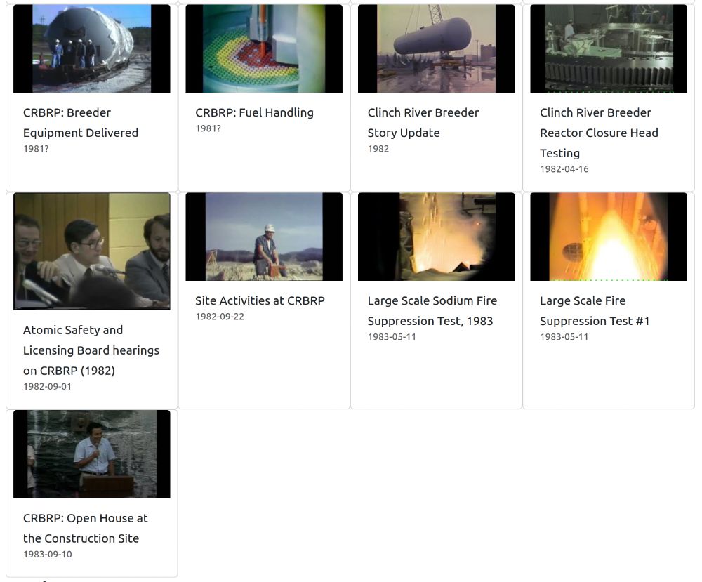 Screenshot of some nuclear films