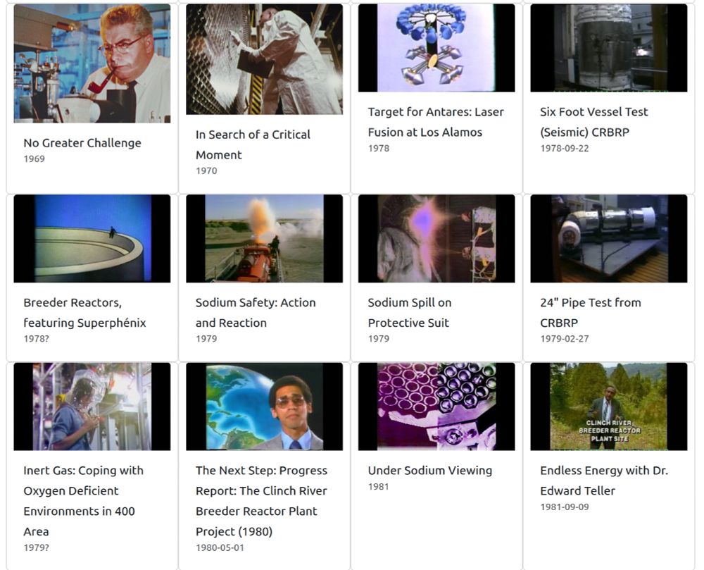 Screenshot of some nuclear films