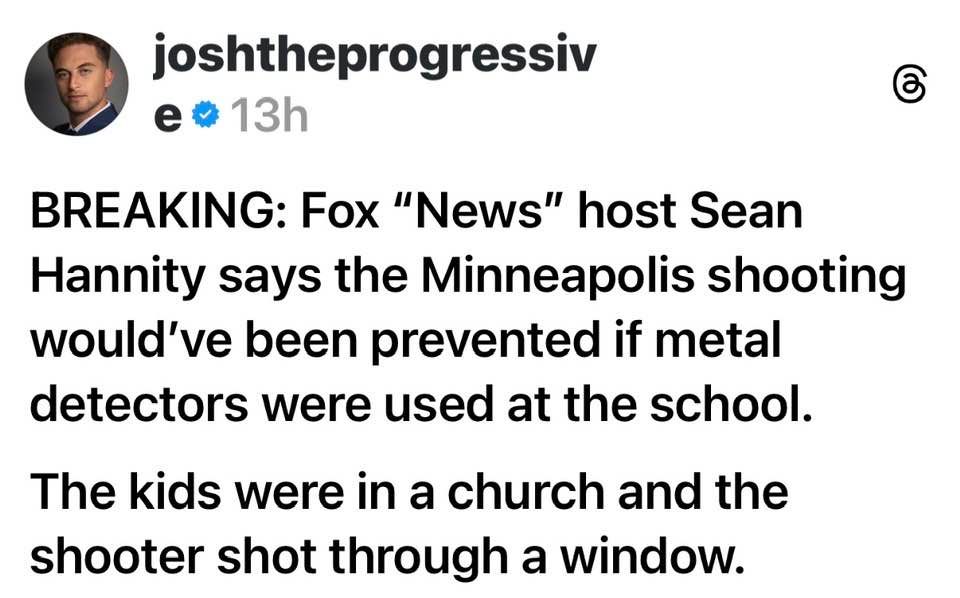 they were in church....