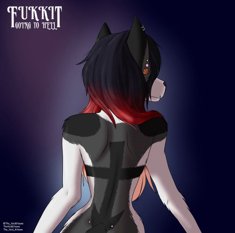 Recreation of The Pretty Reckless’ Going to Hell album with a hellhound OC