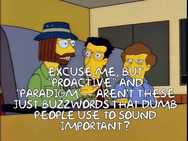 Simpsons quote about paradigm