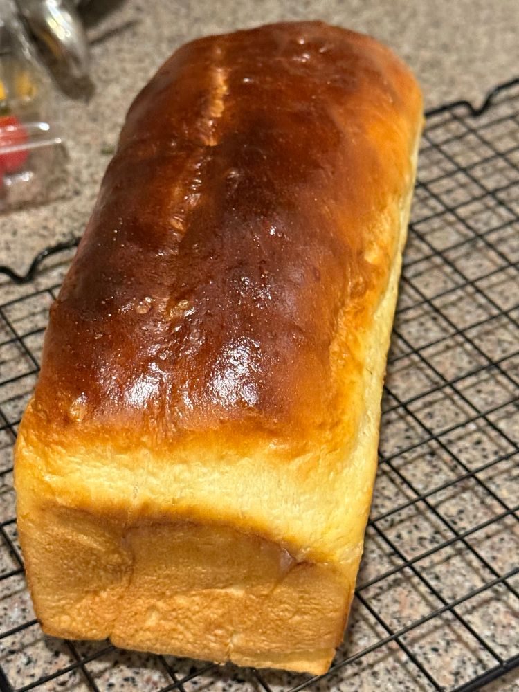 A loaf of milk bread. Recipe from Sift. 