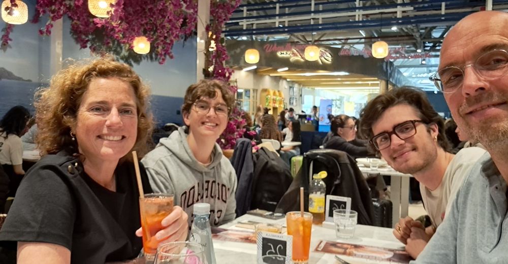 Op weg naar Palermo, tussenstop Rome. Tijd voor lunch!