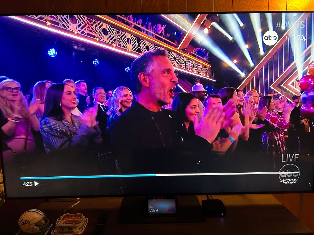 Mauricio Umansky in the audience on Dancing with the Stars