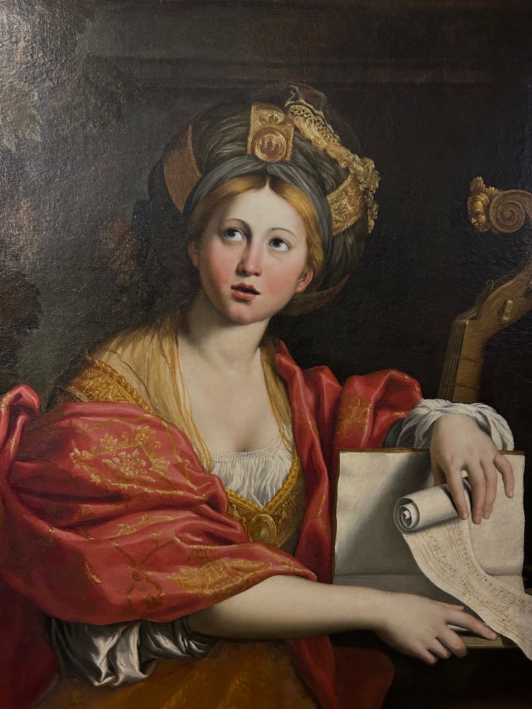 Painted portrait of “The Cumaean Sibyl” (1617) by Domenichino