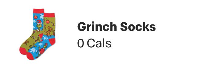 Grinch Socks listed as 0 calories in McDonald’s app