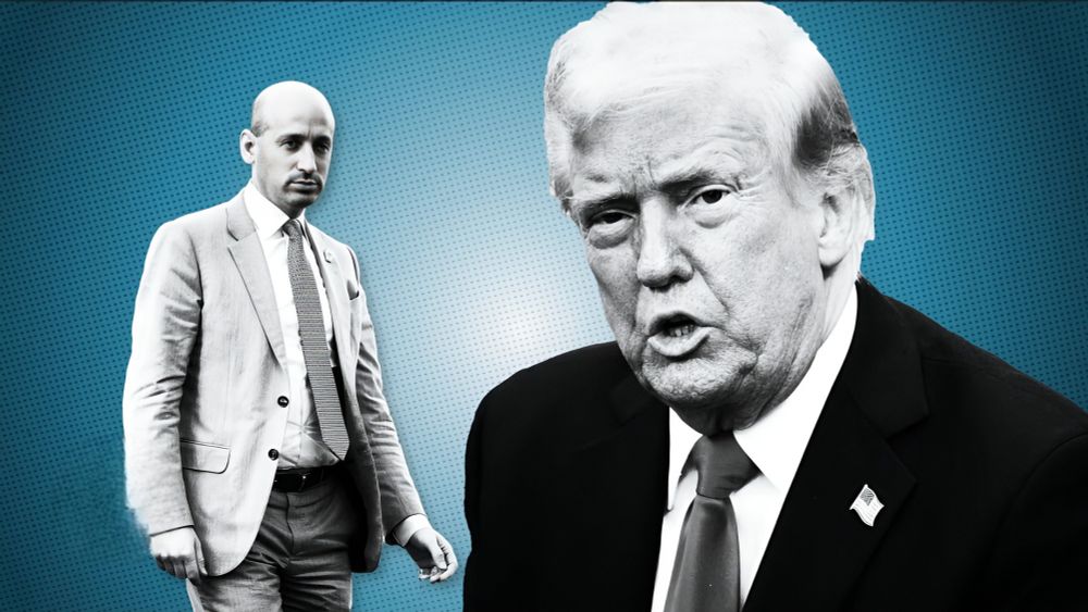 Donald Trump and Stephen Miller. 
