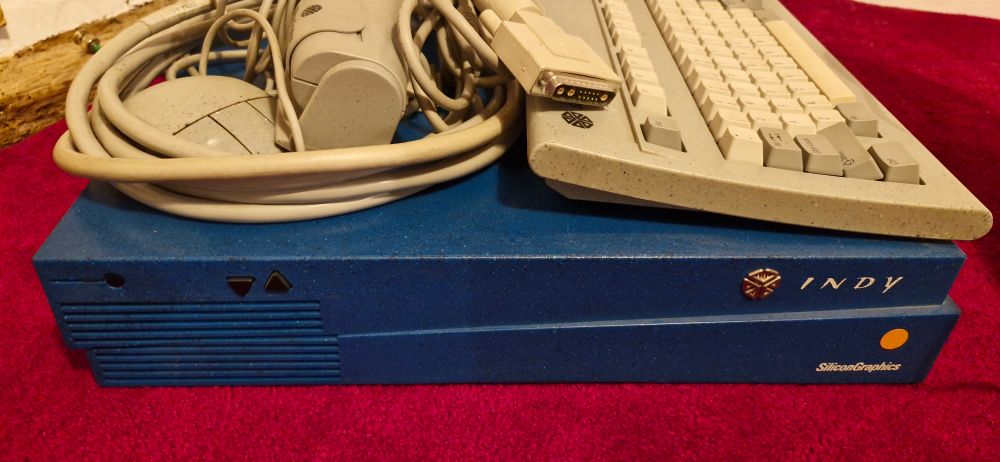 A silicon graphics indy.
