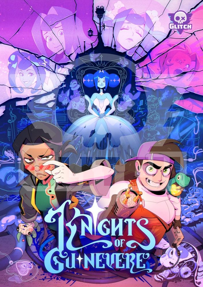 The promotional art for "Knights of Quinevere"