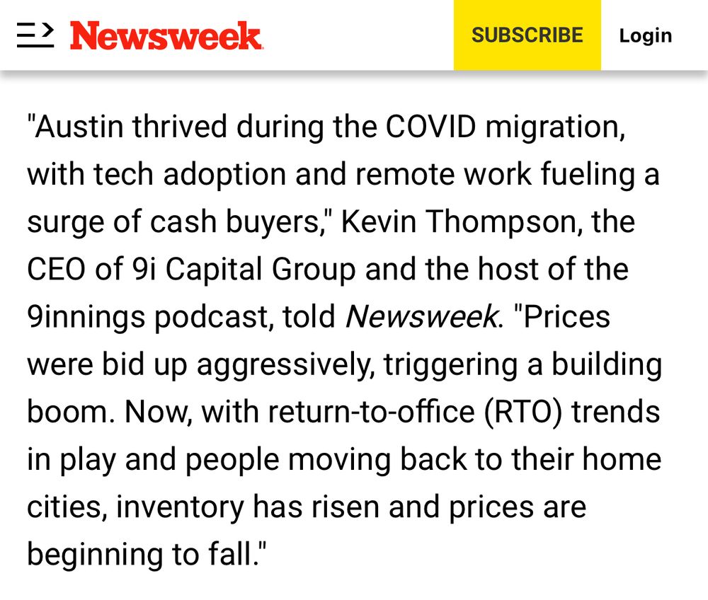 A Newsweek article snippet that reads: 