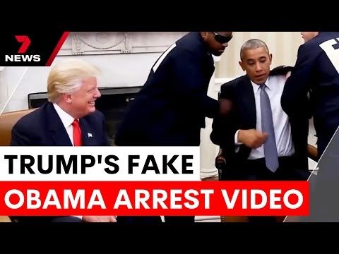Trump's bizarre AI video targets Obama amidst Epstein files firestorm | 7NEWS