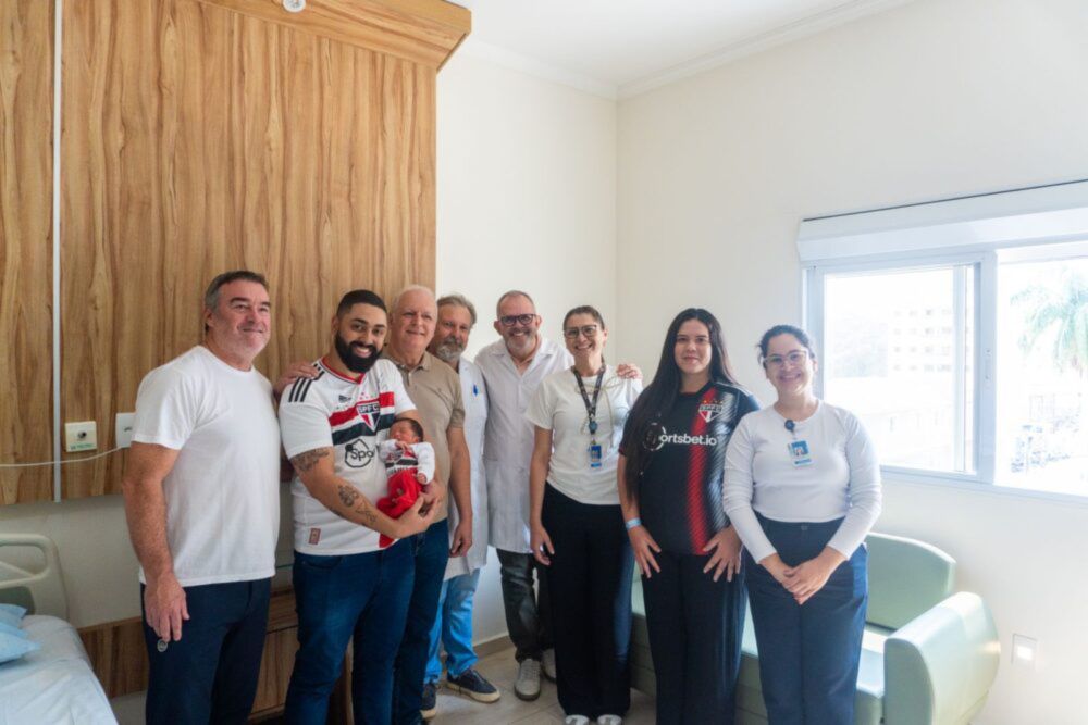 Bebê nascido em Bragança recebe nome de craque tricolor - Jornal Bragança Em Pauta