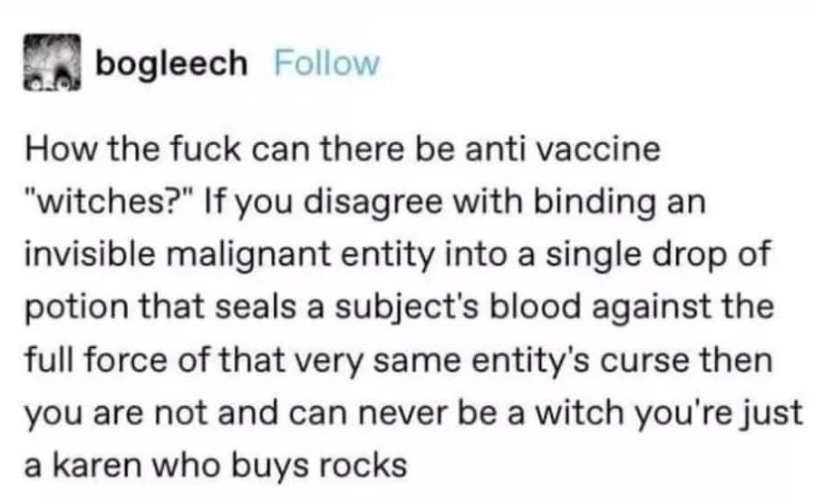How the fuck can there be anti vaccine 