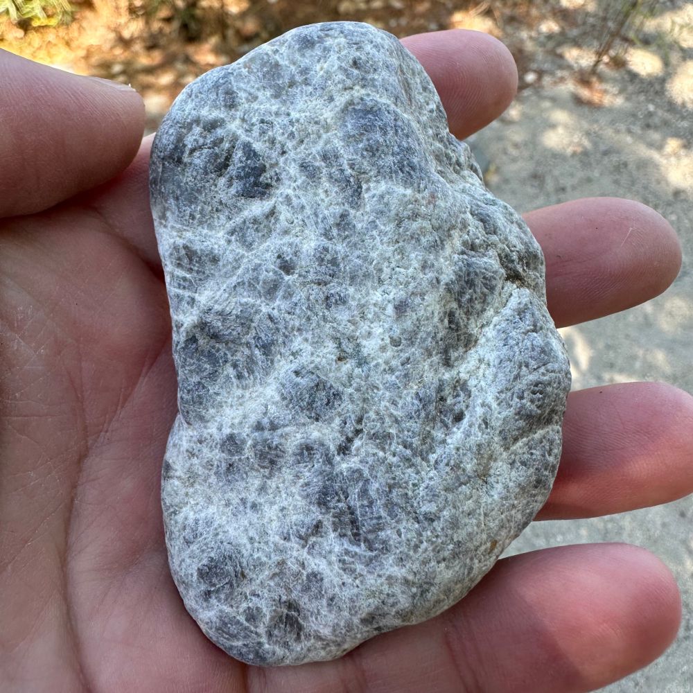 A grayish sodalite(?) in shade