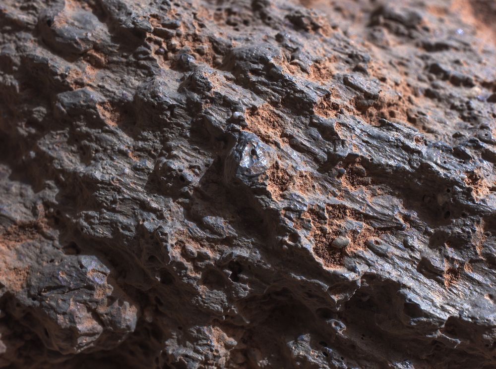 Rock and sand.

NASA/JPL-Caltech/Kevin M. Gill