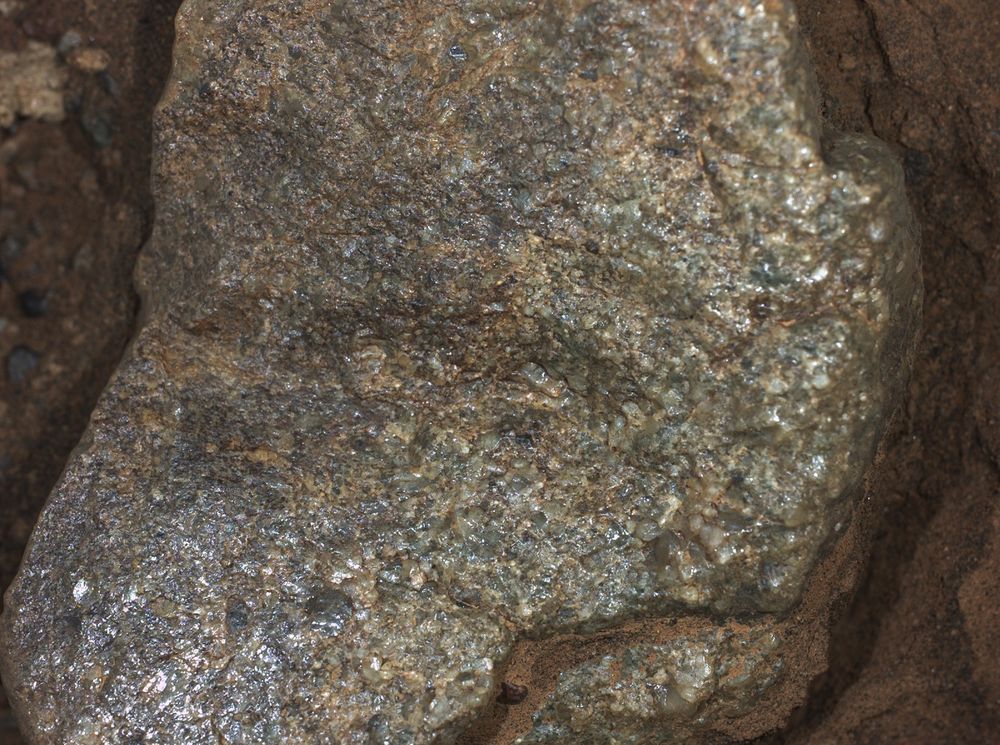 A rock closeup.

NASA/JPL-Caltech/Kevin M. Gill