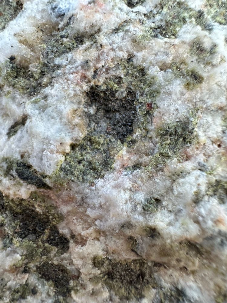 Closeup of one of the mineral bits