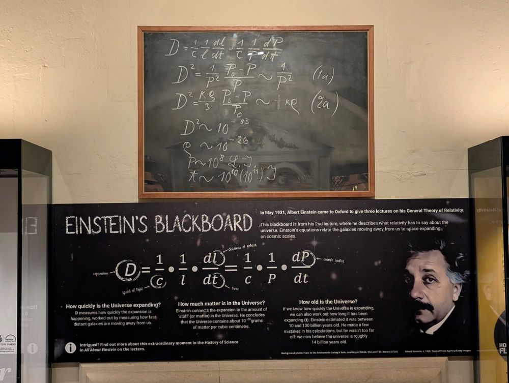 Albert Einstein's chalkboard on display in Oxford’s History of Science Museum