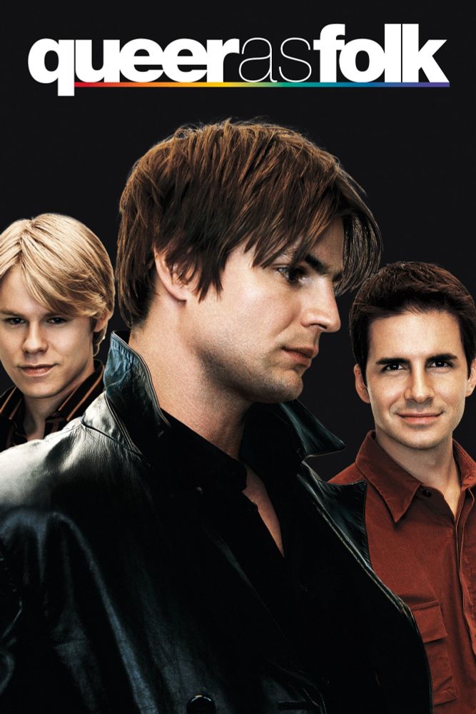 Photo of the 3 lead actors in TV show Queer As Folk 