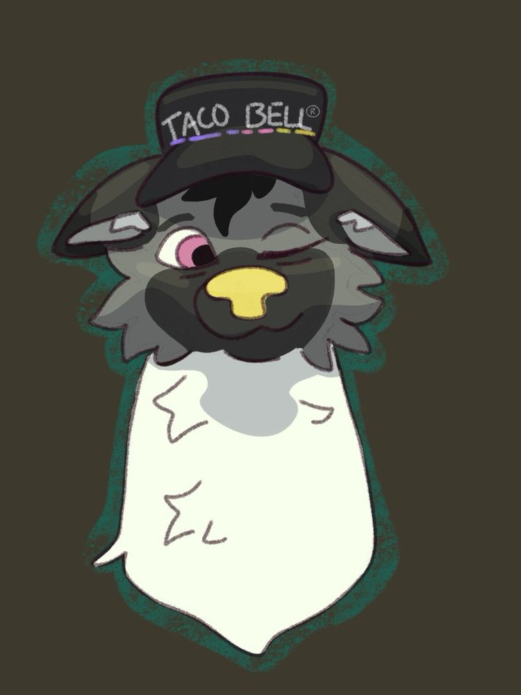 Little something I drew my first day of work at Taco Bell!! 🫰🥰
