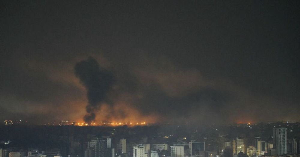 Source close to Hezbollah says Israel launches 11 consecutive strikes on south Beirut