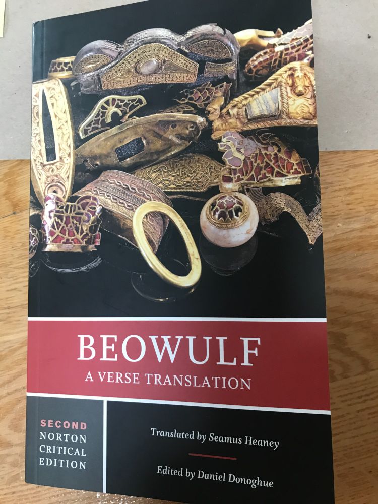 The cover of "Beowulf - A Verse Translation", by Seamus Heaney, Norton Critical Edition.