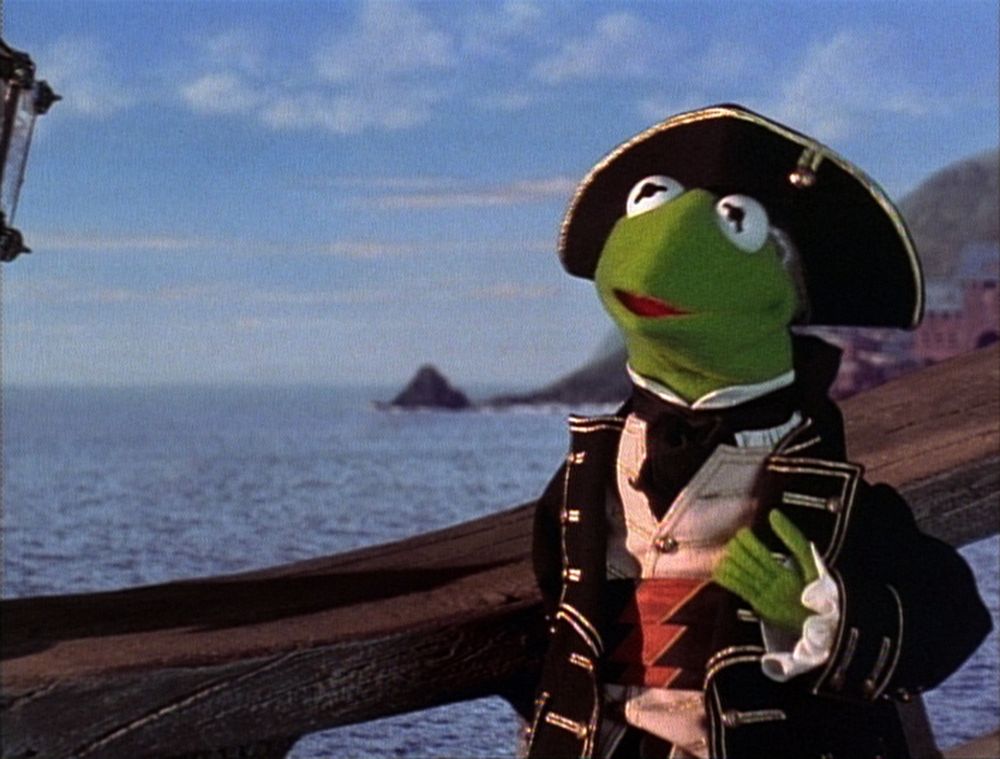 Kermit the Frog as Captain Abraham Smollett in 'Muppet Treasure Island' (1996)
