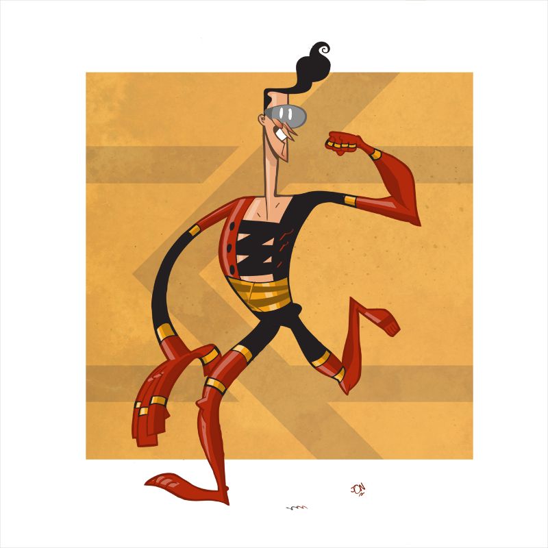 Plastic Man by me, Calamity Jon Morris