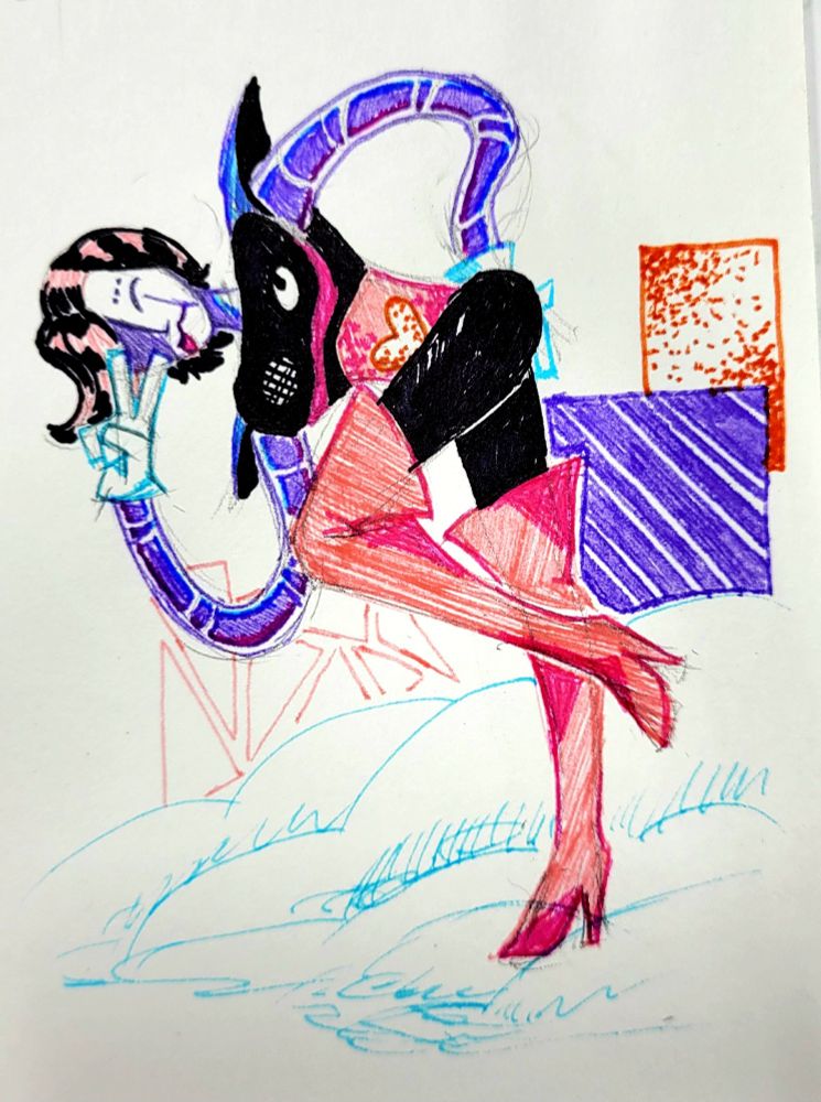 drawing of mettaton from undertale