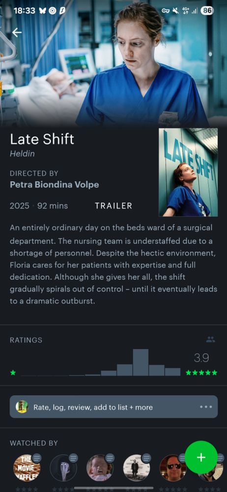 Letterboxd synopsis for Petra Volpe directed Last Shift