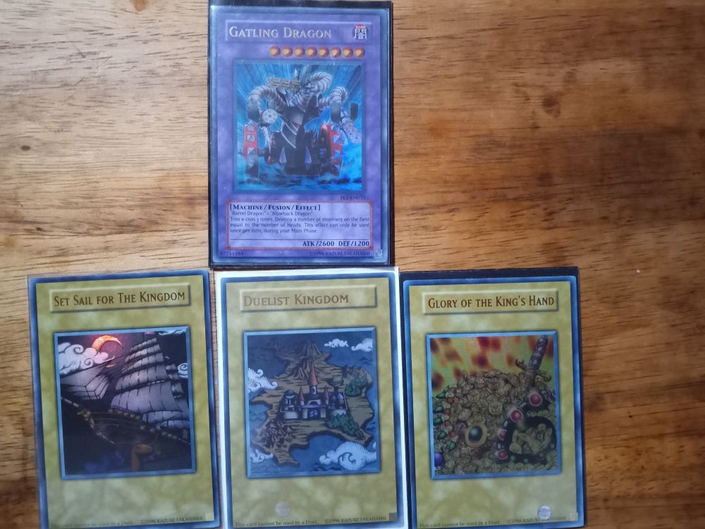 Gatling Dragon
Set Sail for The Kingdom
Duelist Kingdom
Glory of the King's Hand