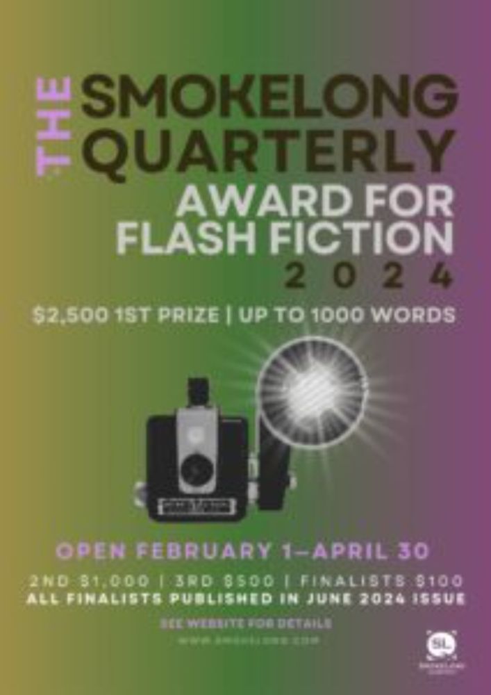 The SmokeLong Quarterly Award for Flash Fiction 2024 - SmokeLong Quarterly