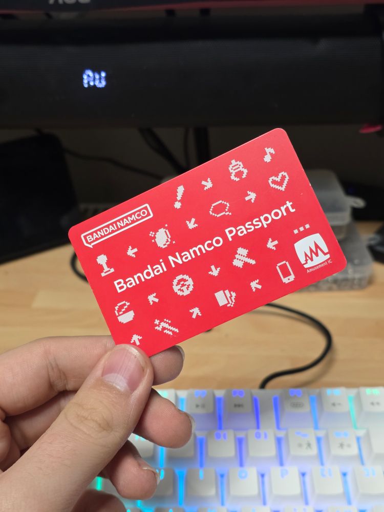 My Bandai Namco Passport card.