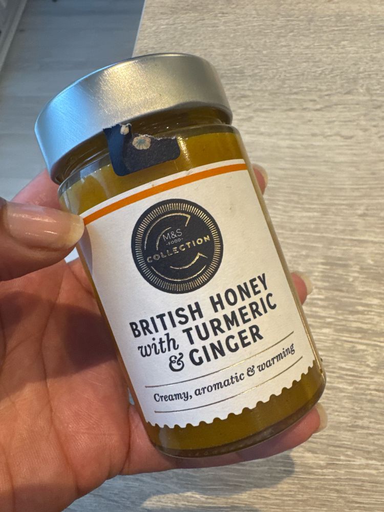 Jar of M&S collection British Honey with Turmeric and Ginger