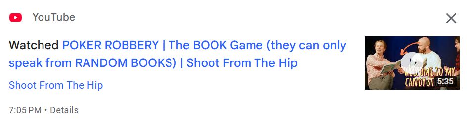 Video info for "Poker Robbery | The BOOK Game (they can only speak from RANDOM BOOKS) | Shoot From The Hip