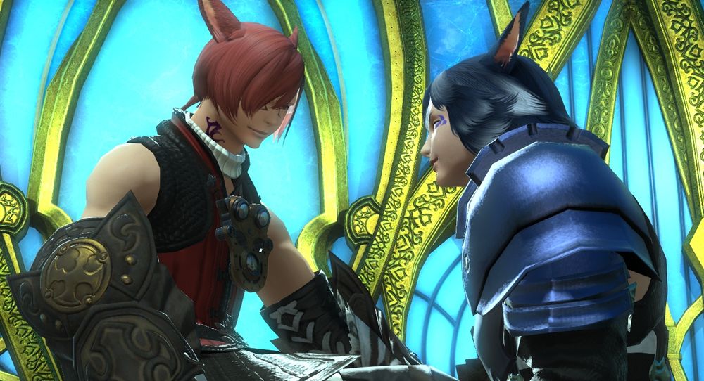 [Hearing those words, Axi'a starts to smile instead while slightly crying tears of joy this time.]
"...I'm glad.  You're the only one who has ever seen this side of me so far."
[G'raha smiles more brighter upon hearing him say that, his heart overflowing with unspoken emotions he can no longer hide.]