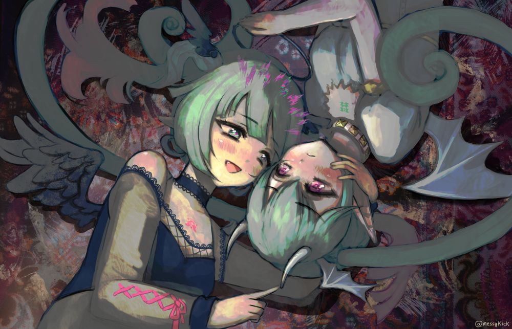 hatsune miku as depicted in DECO*27 and PinocchioP's collaboration song, "(not) a devil"