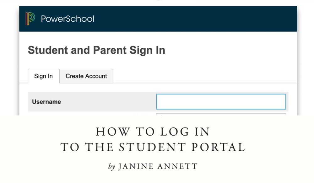 How to Log In  to the Student Portal