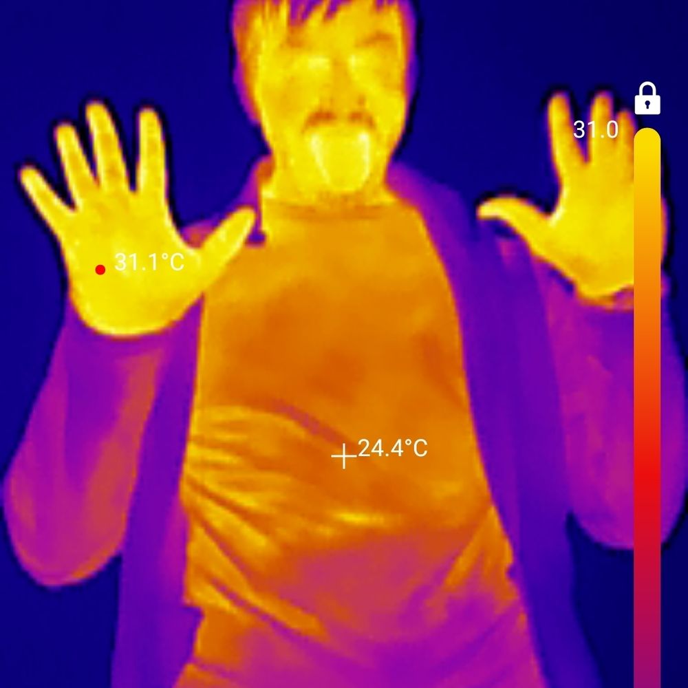 Thermal image of Dennis