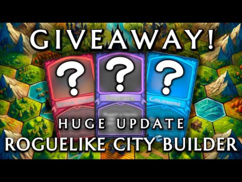 Giving away keys! New Cards, Treasure Chests & more in my Roguelike City Builder!