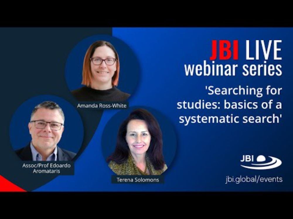 Searching for studies: Basics of a systematic search