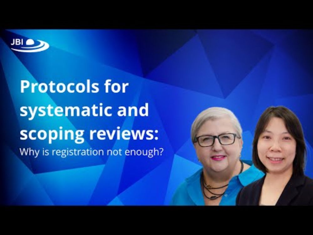 Protocols for systematic and scoping reviews
